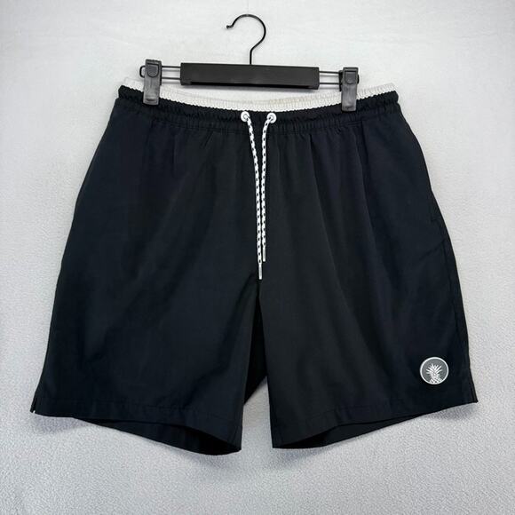 Chubbies Shorts Men's Large Black Lined Athletic Performance Pockets Training 7" - Picture 1 of 11